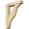 Ekena Millwork Funston Block Rough Sawn Bracket w/ Offset Brace, Douglas Fir, 6"W x 28"D x 36"H BKT0604X28X36FST05RDF - alternate 1